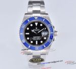 Clean Factory Rolex Submariner Super Clone Black Dial Blue Bezel 3235 Watch
